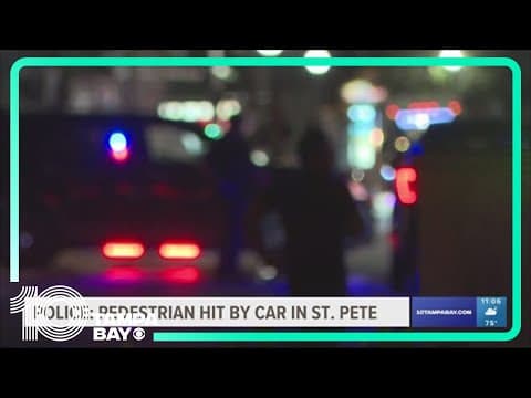St. Pete Police: Pedestrian hit by car