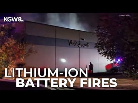 Fire caused by lithium-ion batteries shuts down Tualatin business