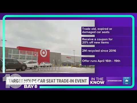 Trade in your old car seats at Target and get 20% off buying your next one