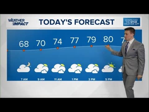 Cooler air and clouds streaming into Indiana Wednesday morning