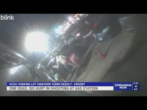 Surveillance shows moments after deadly shooting at Crosby gas station