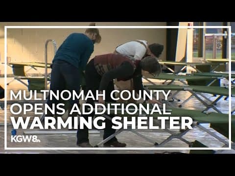 Multnomah County expands warming shelters due to freezing temperatures