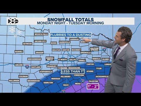 DFW Weather: Freezing temperatures move into North Texas