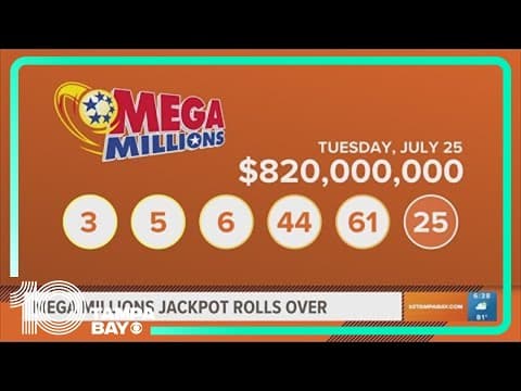 Check your tickets: Winning numbers for Mega Millions' $820M jackpot