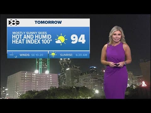 DFW Weather | Warm, muggy weather to continue this week in 14 day forecast
