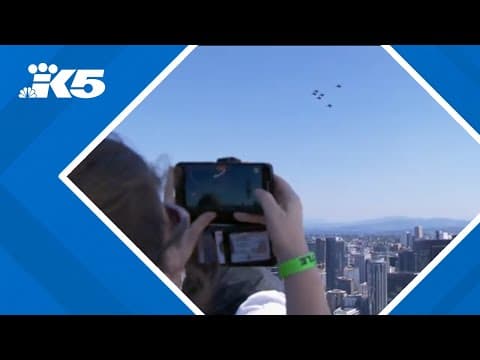 Watch: Blue Angels practice over Seattle on Aug. 1, 2024