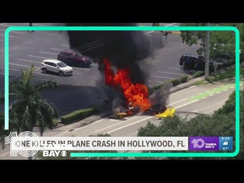 Person killed in small plane crash near South Florida shopping plaza