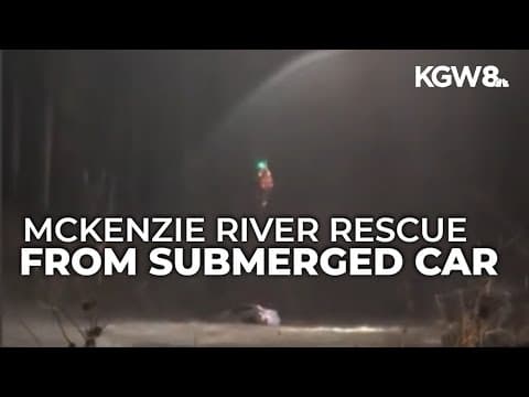 71-year-old woman rescued from submerged car in McKenzie River by Coast Guard