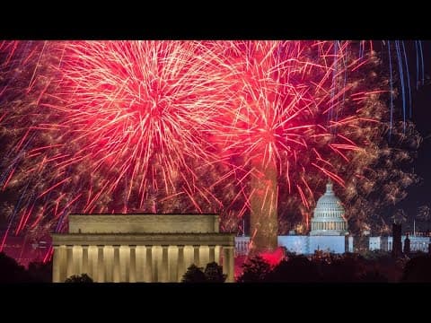 WATCH: Fourth of July fireworks at the National Mall in DC