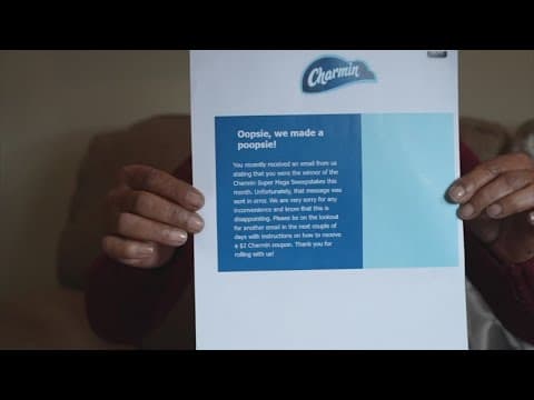 Charmin says winning message was a mistake
