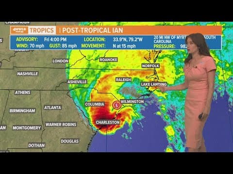 Friday night tropical update: Ian weakens