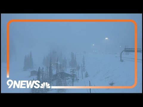 LIVE: Snow falls in Colorado's mountains