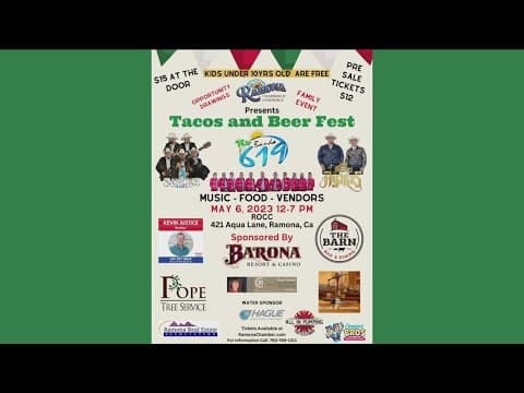 Ramona Chamber of Commerce hosts Tacos and Beer Fest
