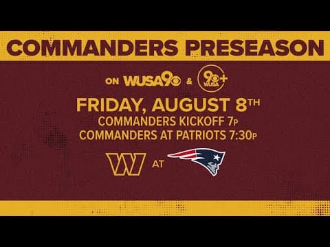 How to stream Commanders Aug. 8 preseason game for free