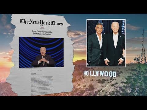 George Clooney calls for President Biden to drop out of race in a New York Times Op-Ed