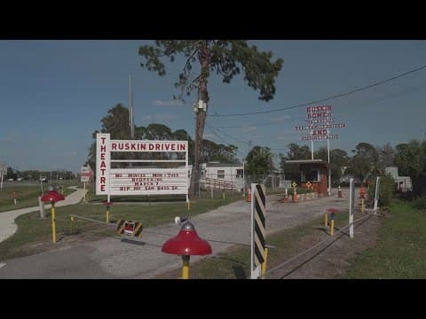 Ruskin Family Drive-In movie theatre reopening after repairs from hurricanes
