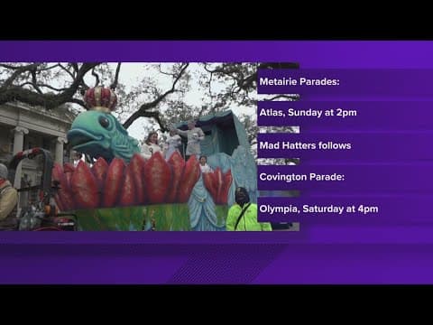 Updated Carnival krewe parade times for this weekend