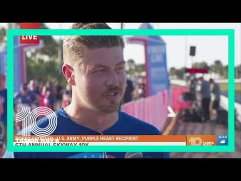 Purple Heart recipient finishes Skyway 10K