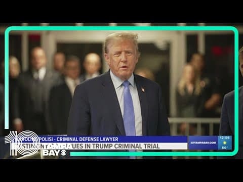 Trump hush money trial continues with cross-examination of former National Enquirer editor