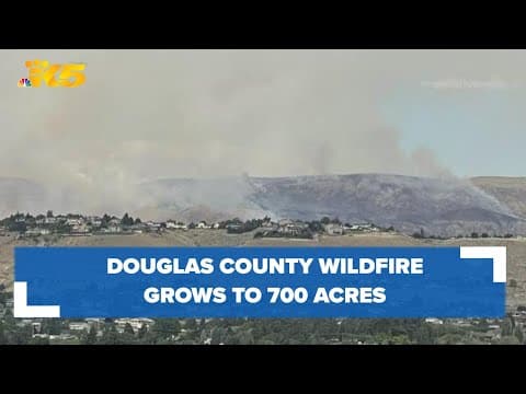 Douglas County wildfire grows to 700 acres in a few hours