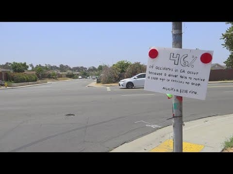 Why are these residents waiting on the city to build a roundabout on Del Sol Boulevard?