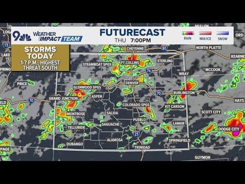 Latest forecast | Large hail possible with afternoon storms