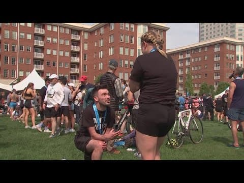 Surprise proposal takes place after Capital City Half Marathon