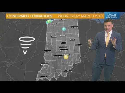 Six tornadoes confirmed from Wednesday's (Mar 19) storms across Indiana | New maps