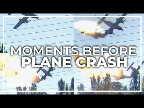 Surveillance video shows moments before Oregon plane crash
