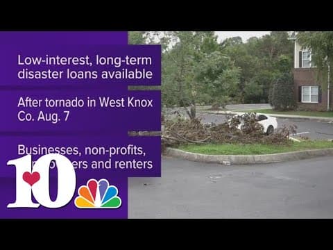 Disaster loans available in East Tennessee after early-August storms