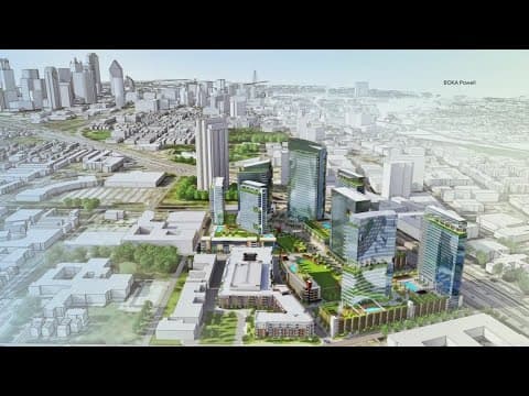 The site of the "Leaning Tower of Dallas" is to be turned into a mixed-use hub