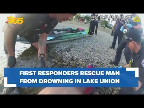 First responders rescue man who nearly drowned at Lake Union