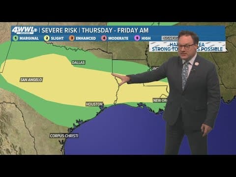New Orleans Weather: Severe storms could impact week's end