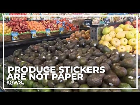 University of Oregon professor calls for ban of plastic produce stickers