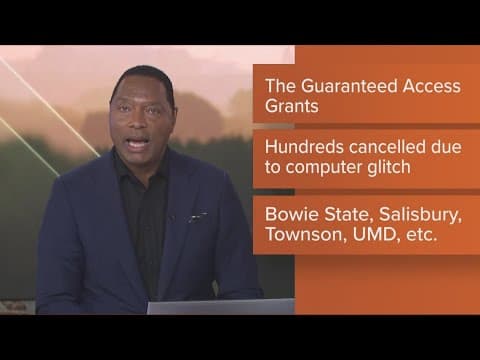 UMD Education Systems fix system error that withheld grants