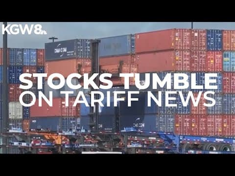 Stock market tumbles Thursday following Trump's tariff announcement