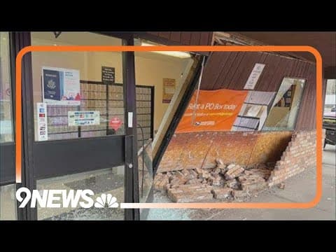 Colorado post office suspends retail operations after vehicle crashes into building