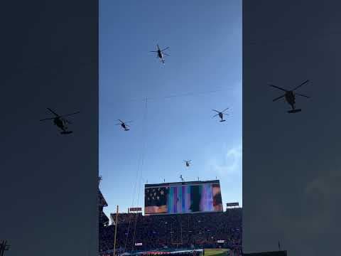 Helicopter flyover at Denver Broncos game vs. Kansas City Chiefs