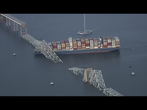 Officials say ship sent mayday before colliding with Baltimore's Key Bridge