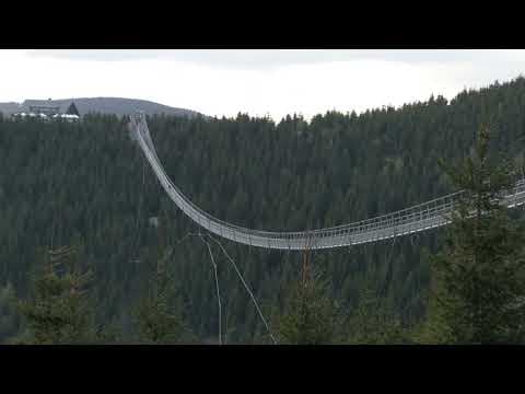 World's longest suspension footbridge opens in the Czech Republic