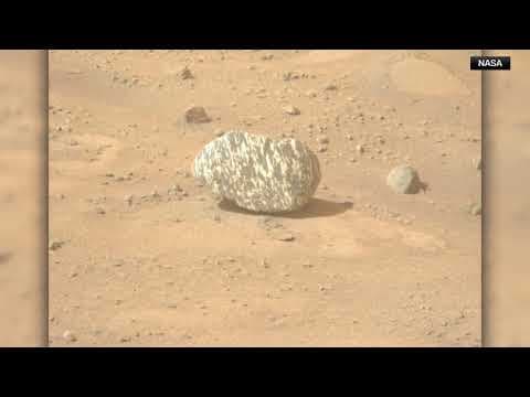 Mars Rover Captures Image of 'Zebra Rock'