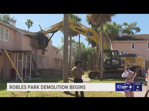 Demolition begins at Robles Park Village to make way for housing redevelopment