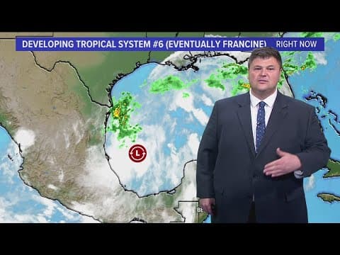 DFW Weather: Tropical Storm Francine forming in Gulf of Mexico,
