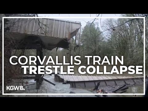 After Corvallis train trestle collapse, recovery and ecological concerns come next