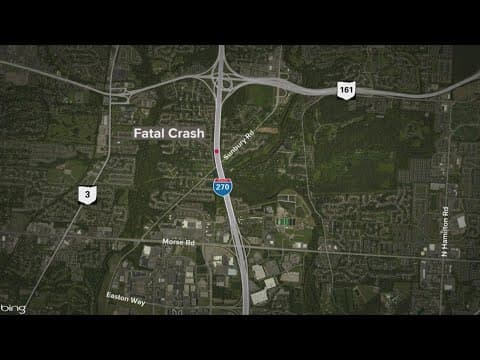 1 dead after I-270 crash in northeast Columbus