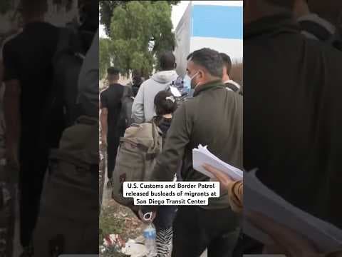 U.S. Customs and Border Patrol released several busloads of migrants at San Diego Transit Centers