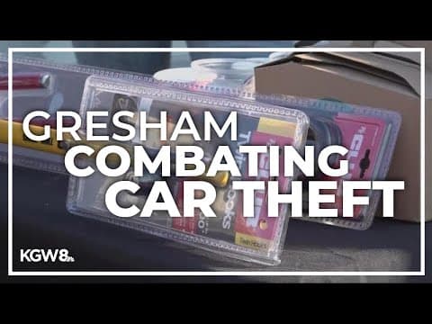 The city of Gresham gives away anti-theft devices for cars