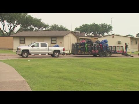 Children injured after a bounce house blew away at a Mesquite elementary school