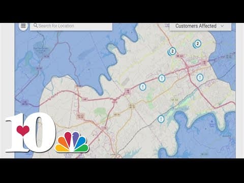 Over 5,000 LCUB customers without power, near Karns High School