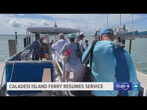 Caladesi Island Ferry back on the water after Hurricane Helene